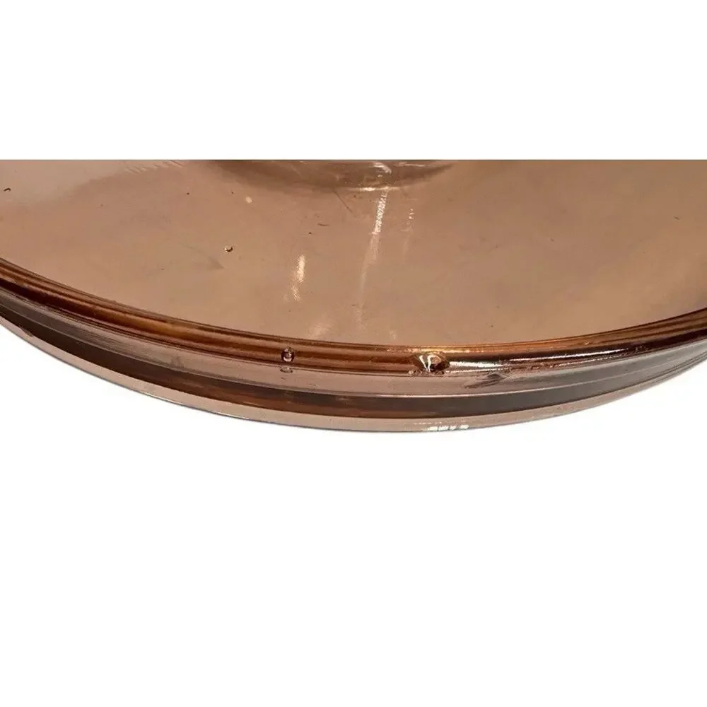 Vintage Pink Depression Glass Center Heart Handle‎ Candy Dish Jewelry Trinkets